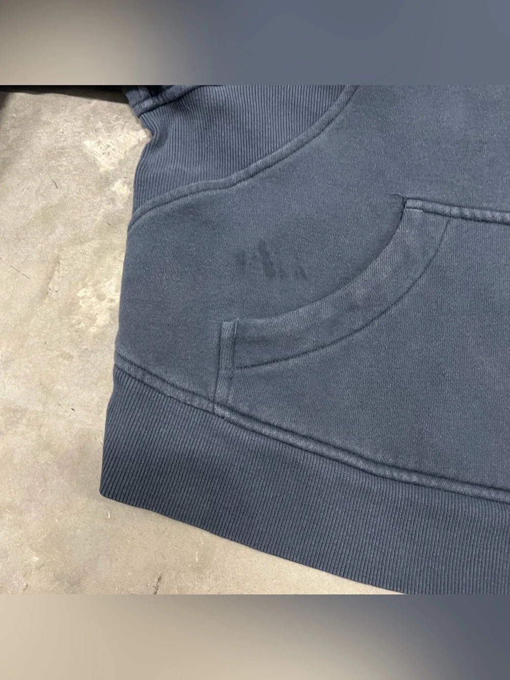 Lululemon Scuba Oversized Half Zip Hoodie Womens XS/S Blue Thumbholes LW3DM4S